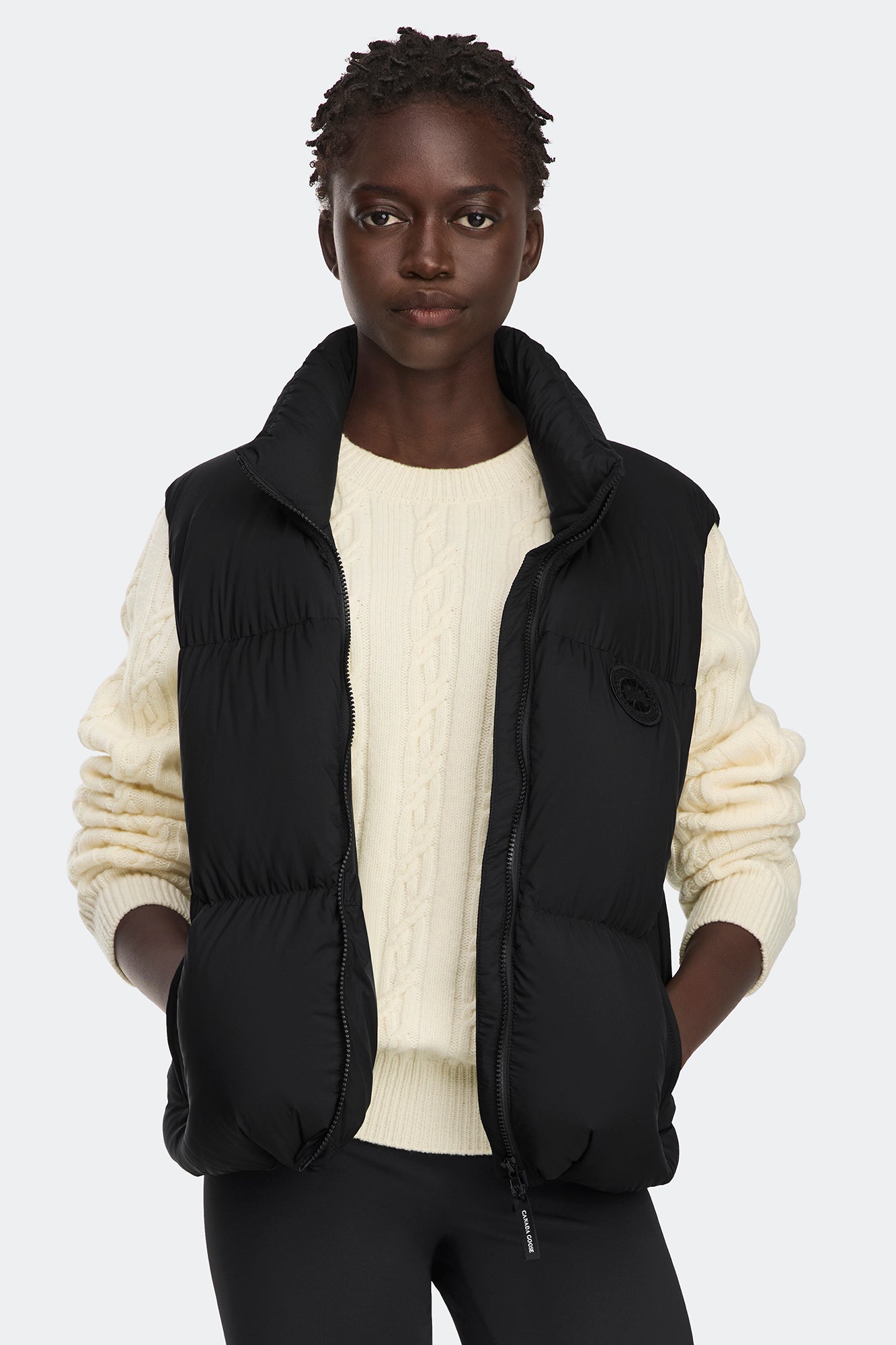 エムズグレイシー★ ダウンベスト Fallon Puffer Vest Tonal Disc | Canada Goose