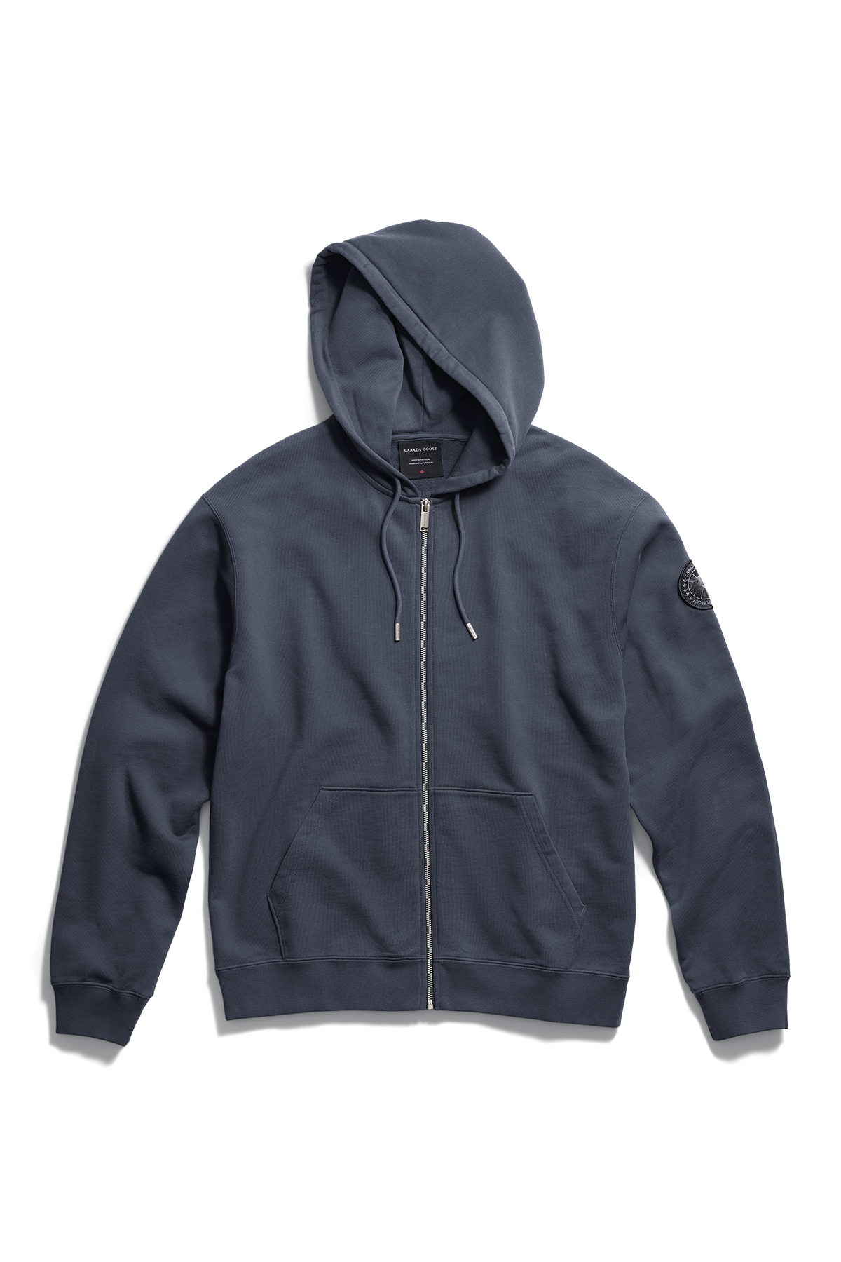 Loon Full Zip Hoodie Black Disc - Dusk Blue 9128 - off_flat_lay_01