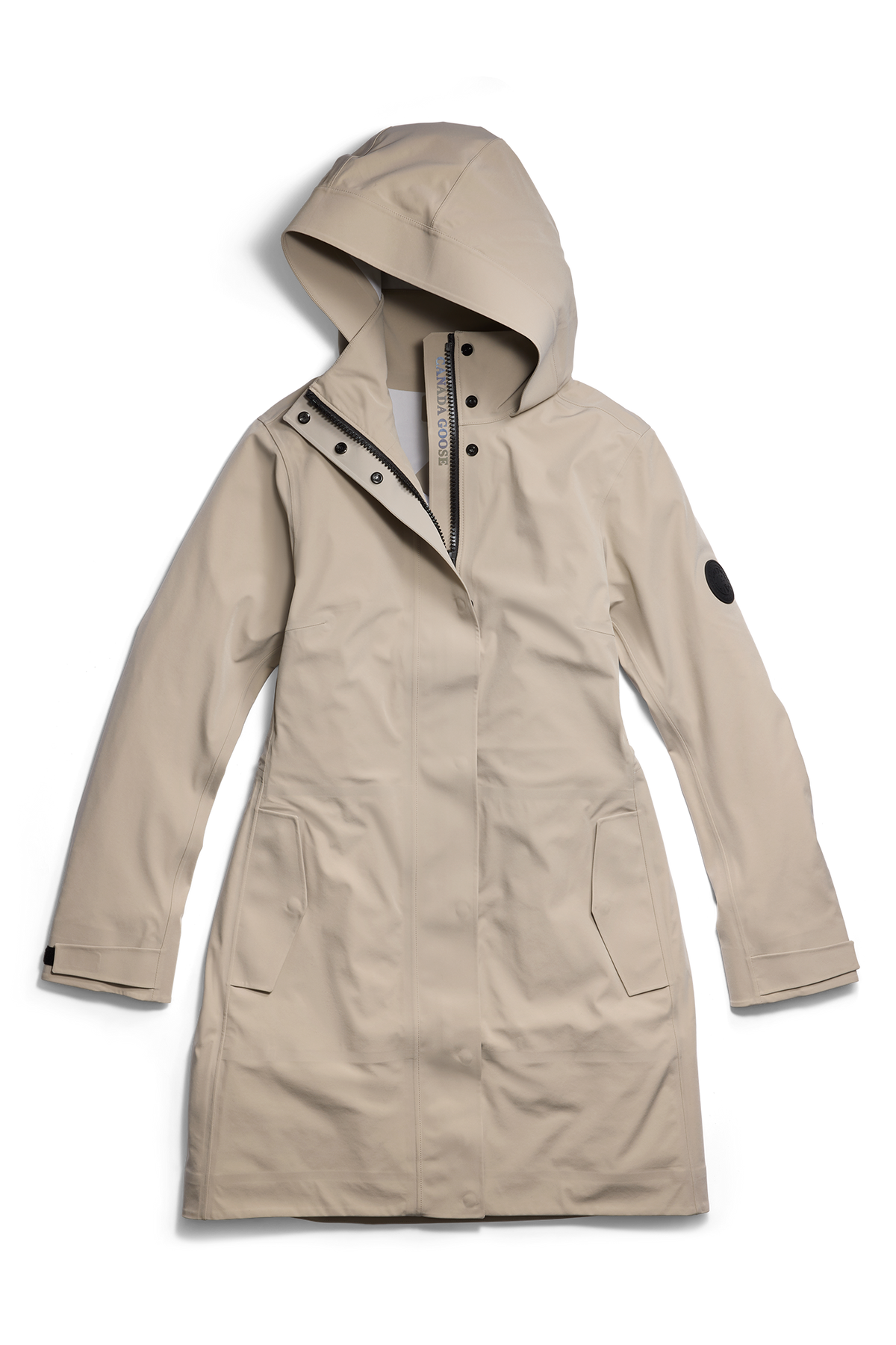 Cardero Rain Jacket Black Disc - Limestone 9432 - off_flat_lay_01