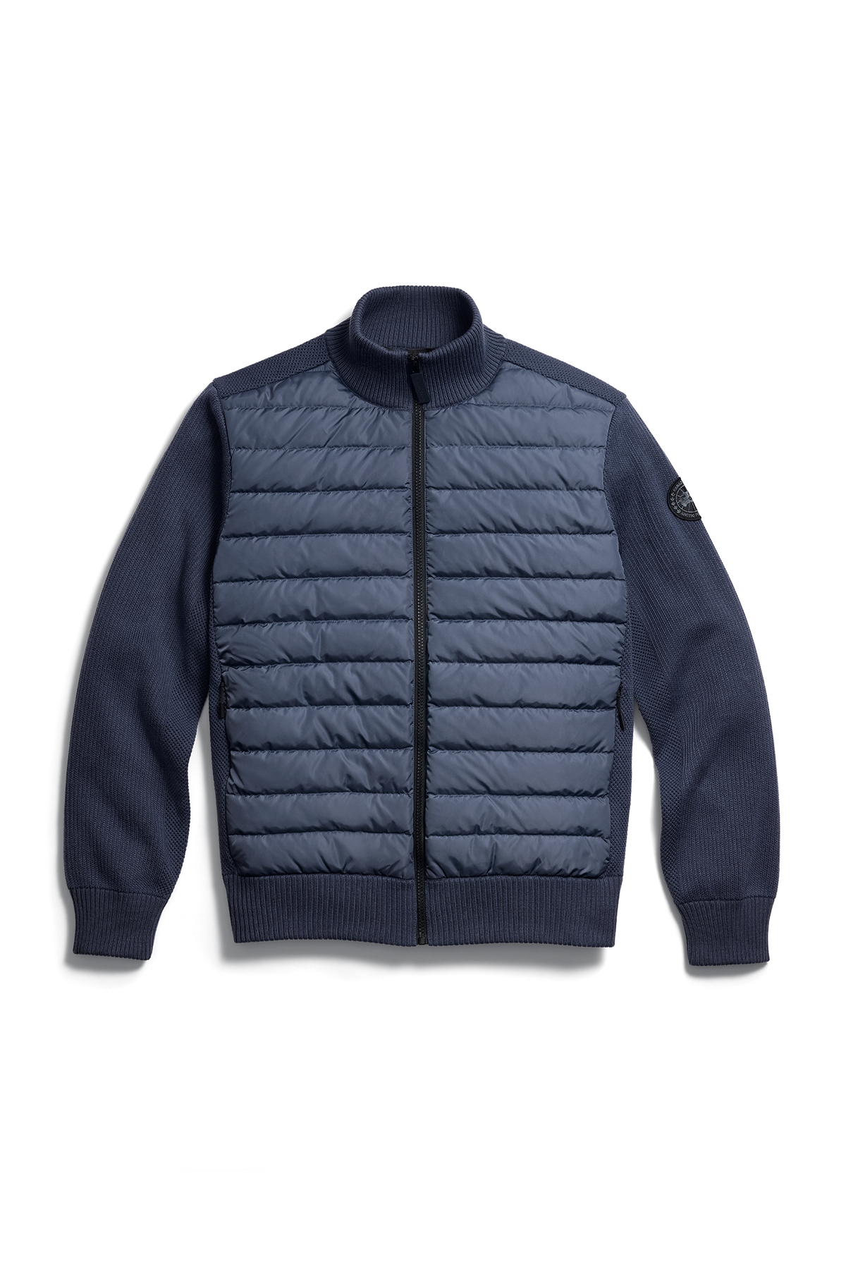 HyBridge® Knit Jacket Black Disc - Dusk Blue 9128 - off_flat_lay_01