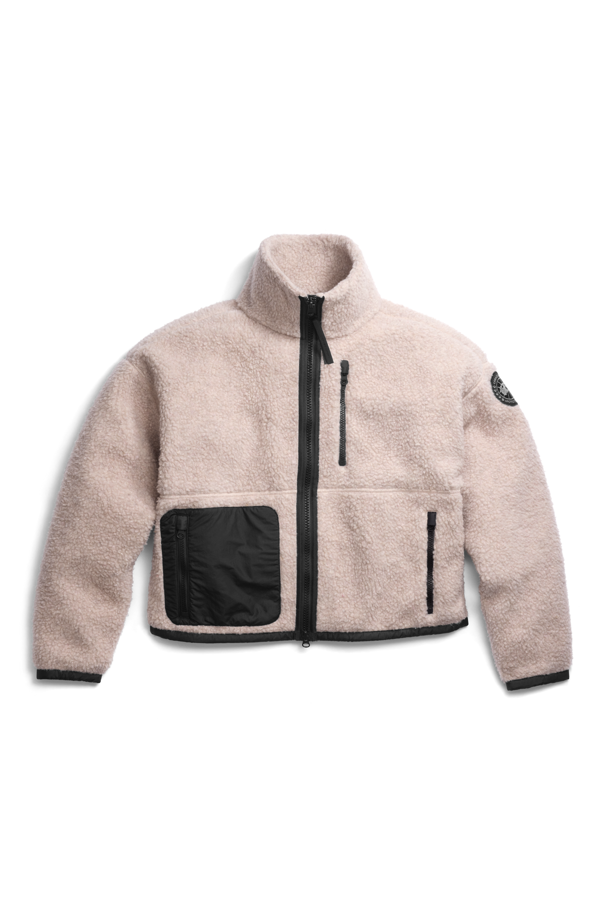 Simcoe Zip Up Fleece Jacket Black Disc - Lucent Rose 856 - off_flat_lay_01