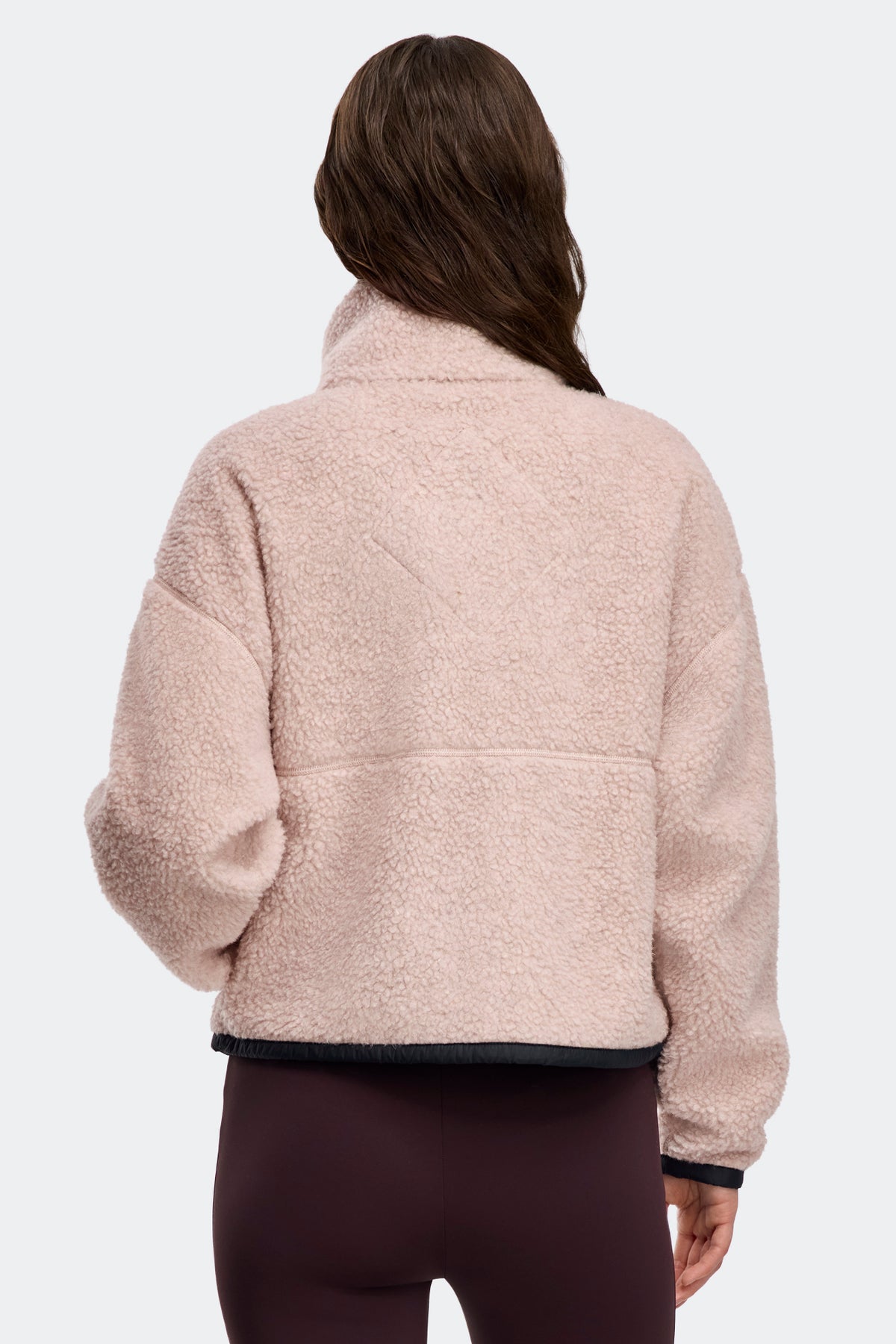 Simcoe Zip Up Fleece Jacket Black Disc - Lucent Rose 856 - on_back_01