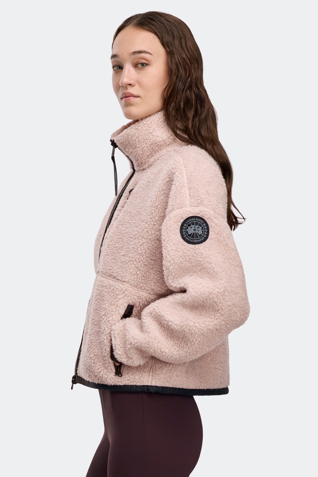 Simcoe Zip Up Fleece Jacket Black Disc | Canada Goose