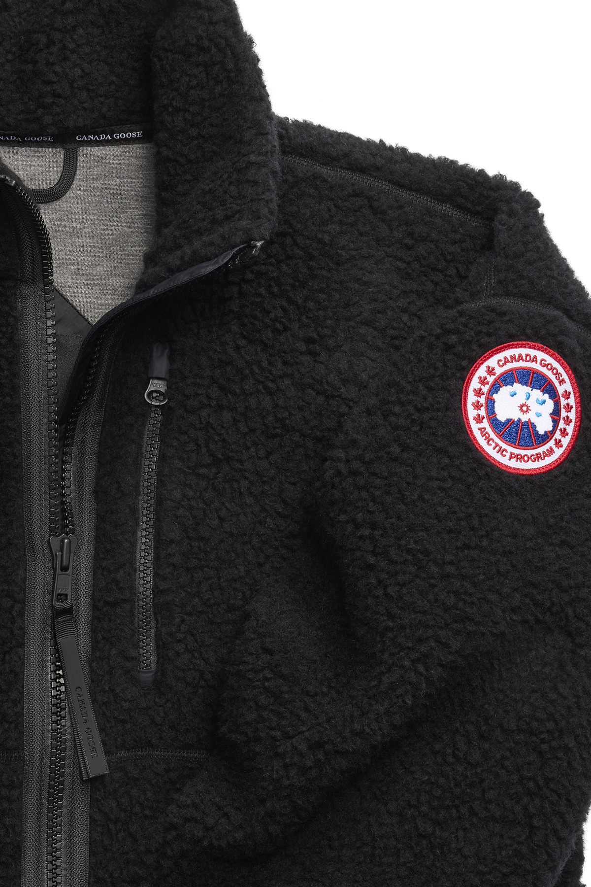 Simcoe Zip Up Fleece Jacket - Black 9061 - off_detail_01