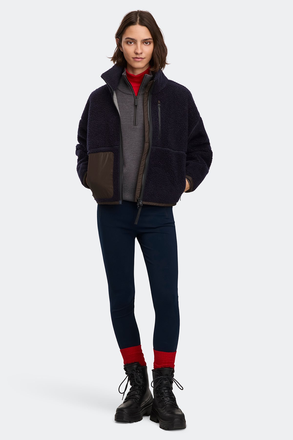 Simcoe Zip Up Fleece Jacket - Nocturne/Terra 9103 - on_full_body_01