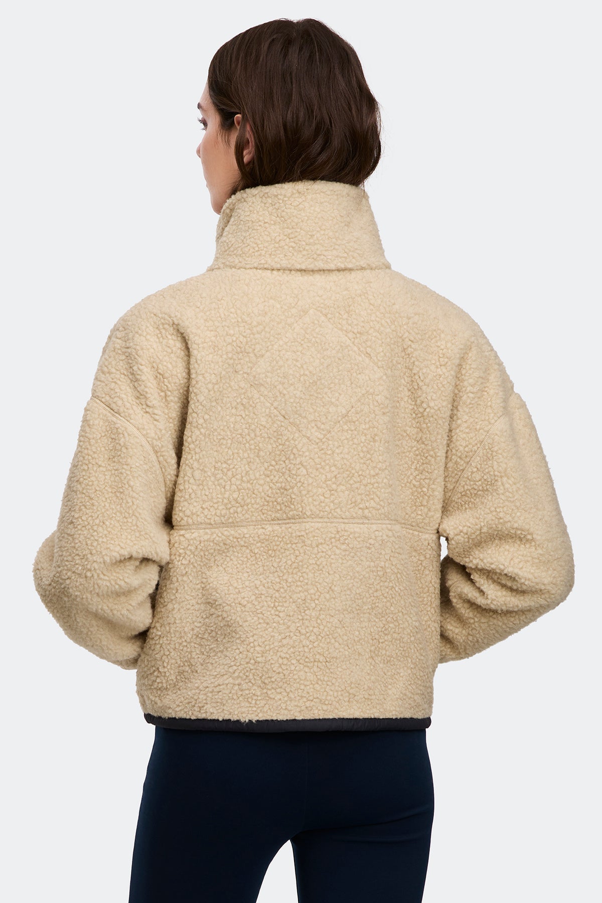 Simcoe Zip Up Fleece Jacket - Light Tan 950 - on_back_01