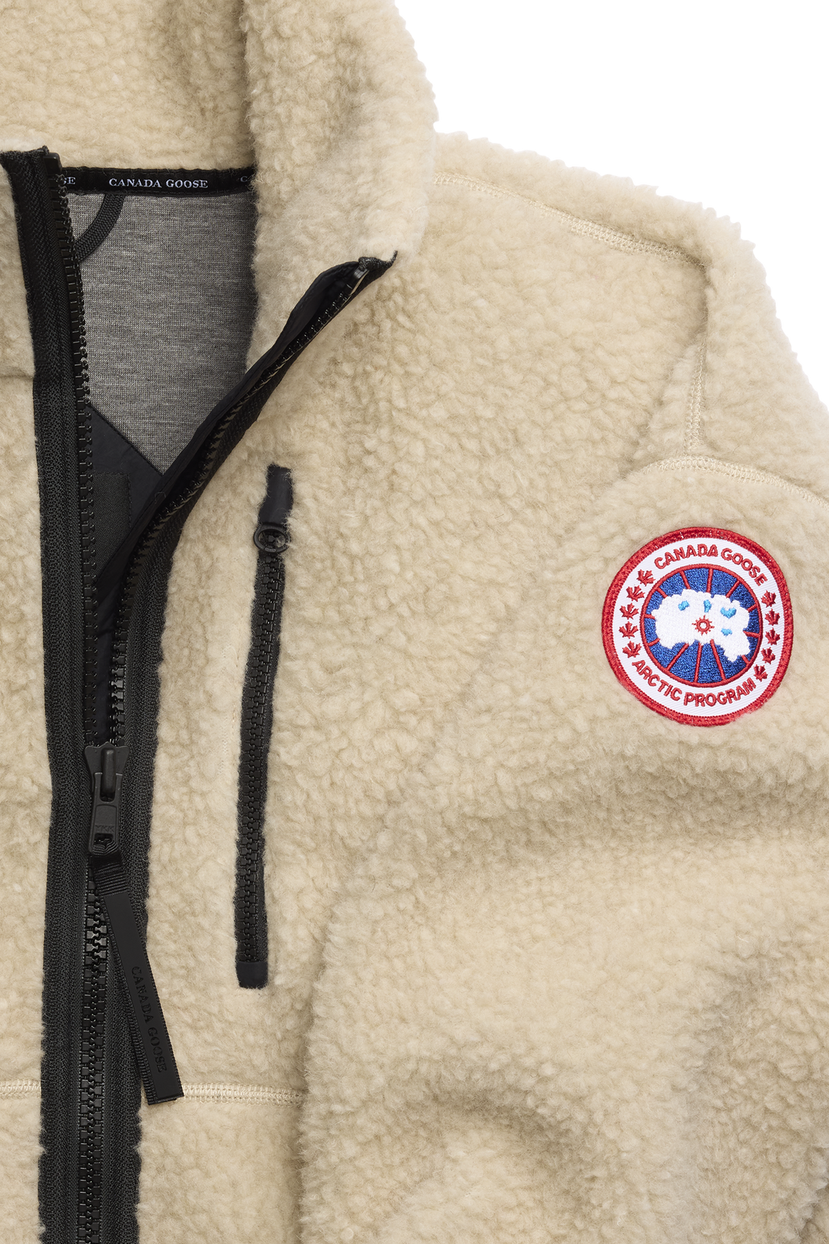 Simcoe Zip Up Fleece Jacket - Light Tan 9950 - off_detail_01