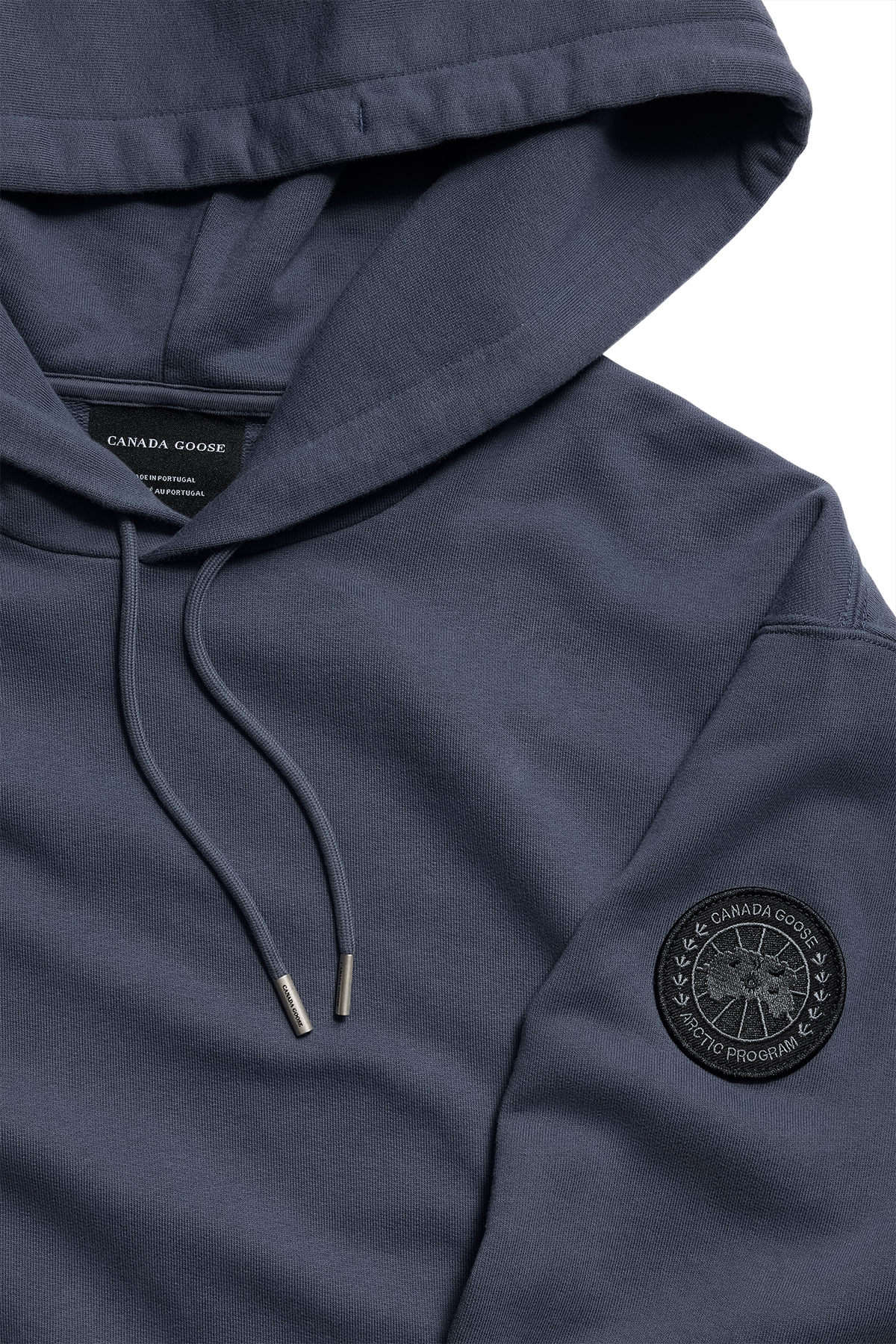 Loon Hoodie Black Disc - Dusk Blue 9128 - off_detail_01