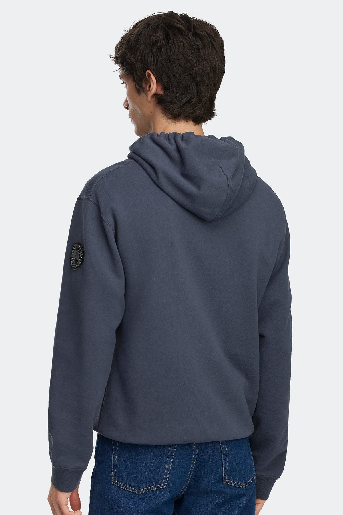 Loon Hoodie Black Disc - Dusk Blue 9128 - on_back_01