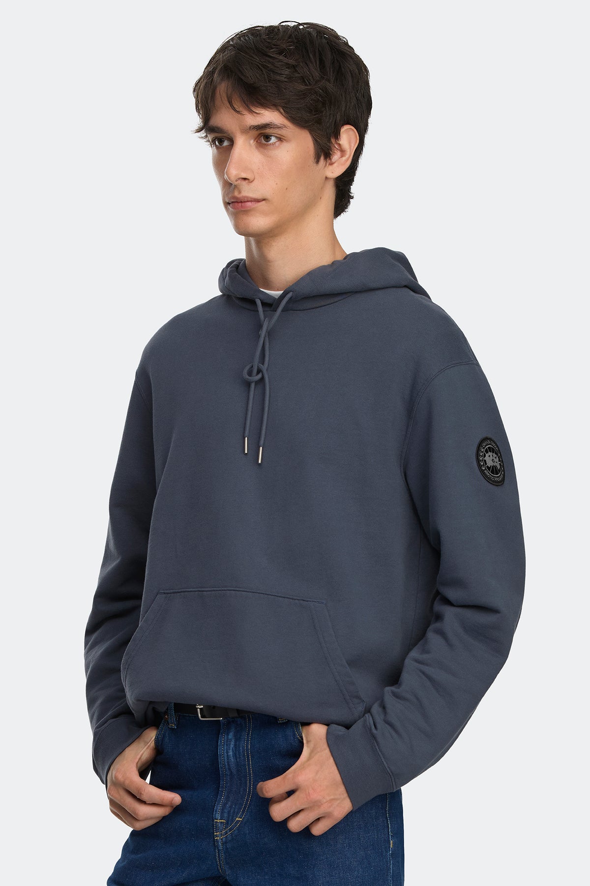 Loon Hoodie Black Disc - Dusk Blue 9128 - on_side_01