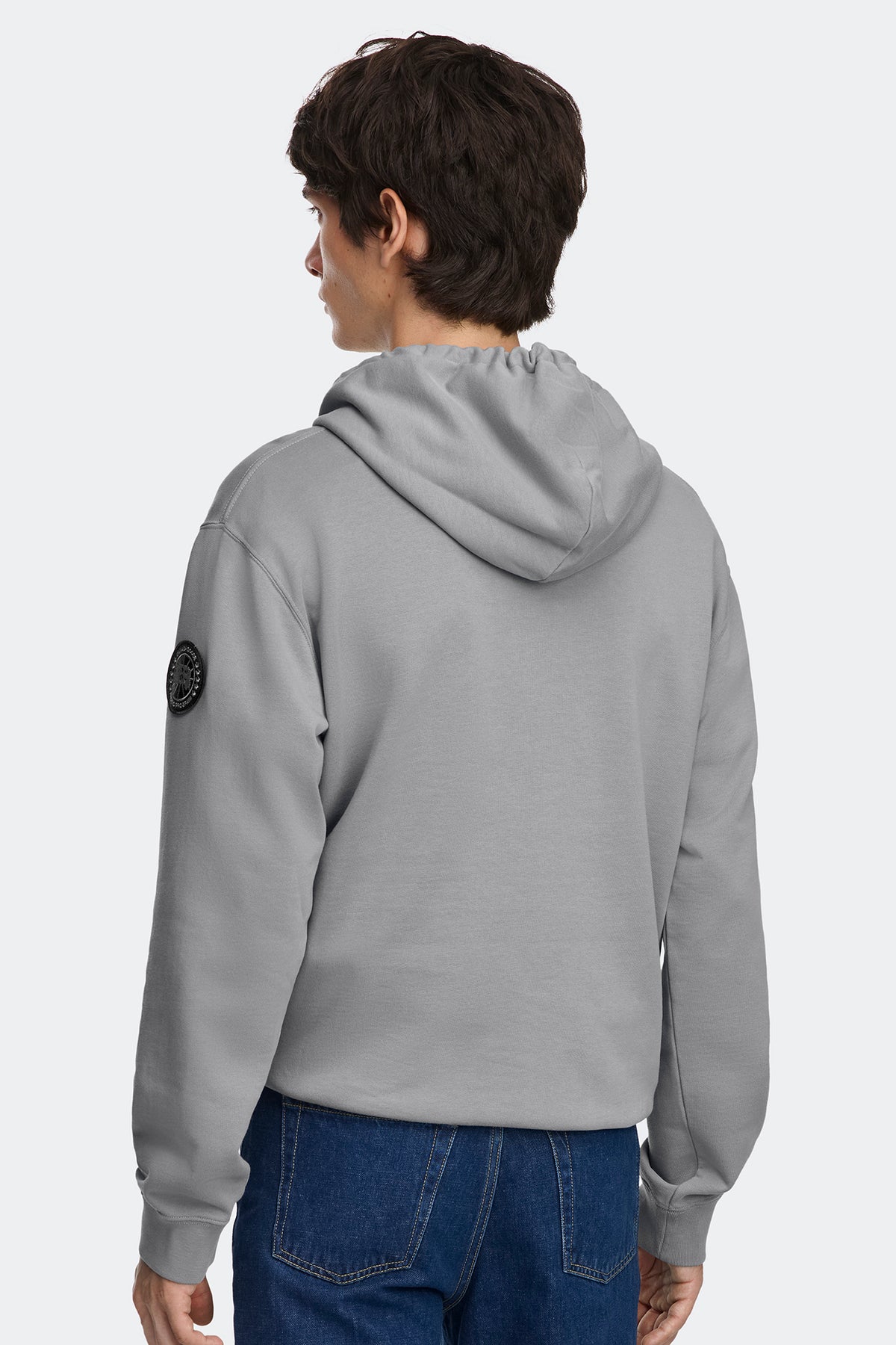 Loon Hoodie Black Disc - Stratus Grey 9838 - on_back_01