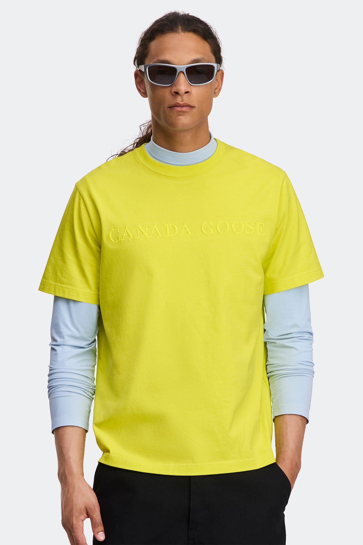 Vantage Embroidered T-Shirt - Chartreuse 9111 - on_front_01