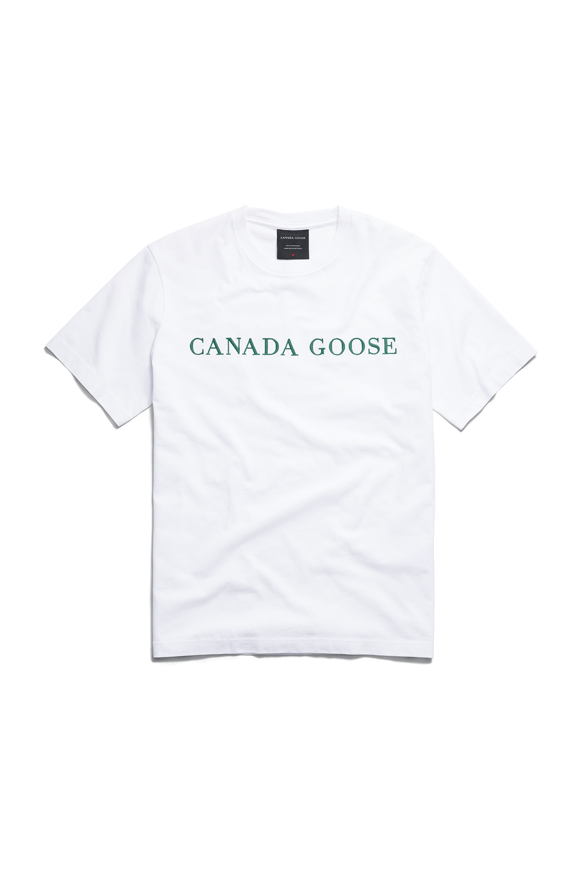 Vantage Embroidered T-Shirt - Optic White/Glade Green 9747 - off_flat_lay_01