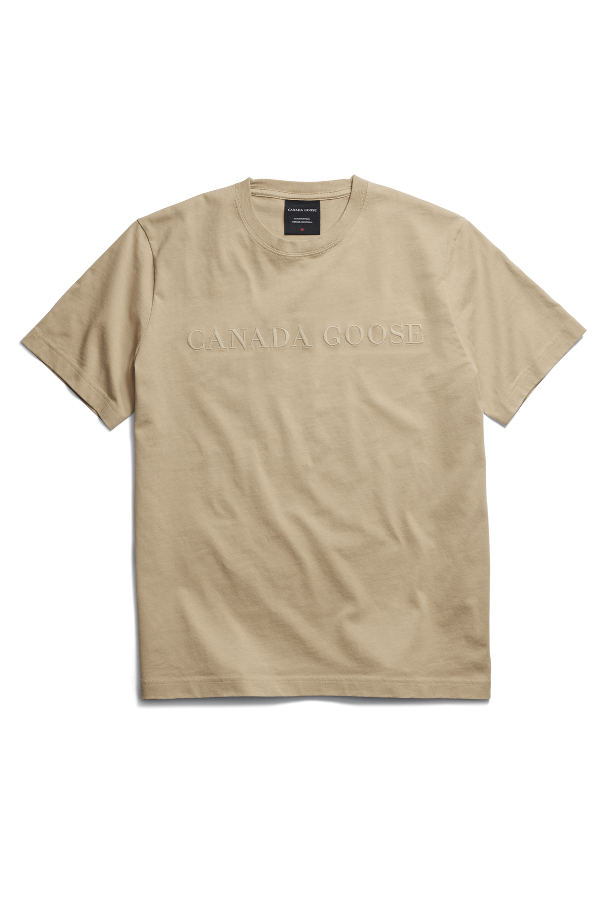 Vantage Embroidered T-Shirt - Ecru Beige 9844 - off_flat_lay_01