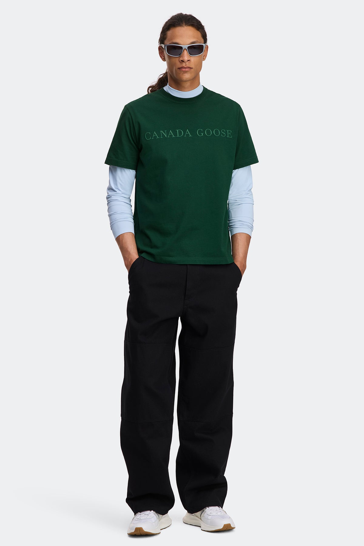Vantage Embroidered T-Shirt - Glade Green 9848 - on_full_body_01