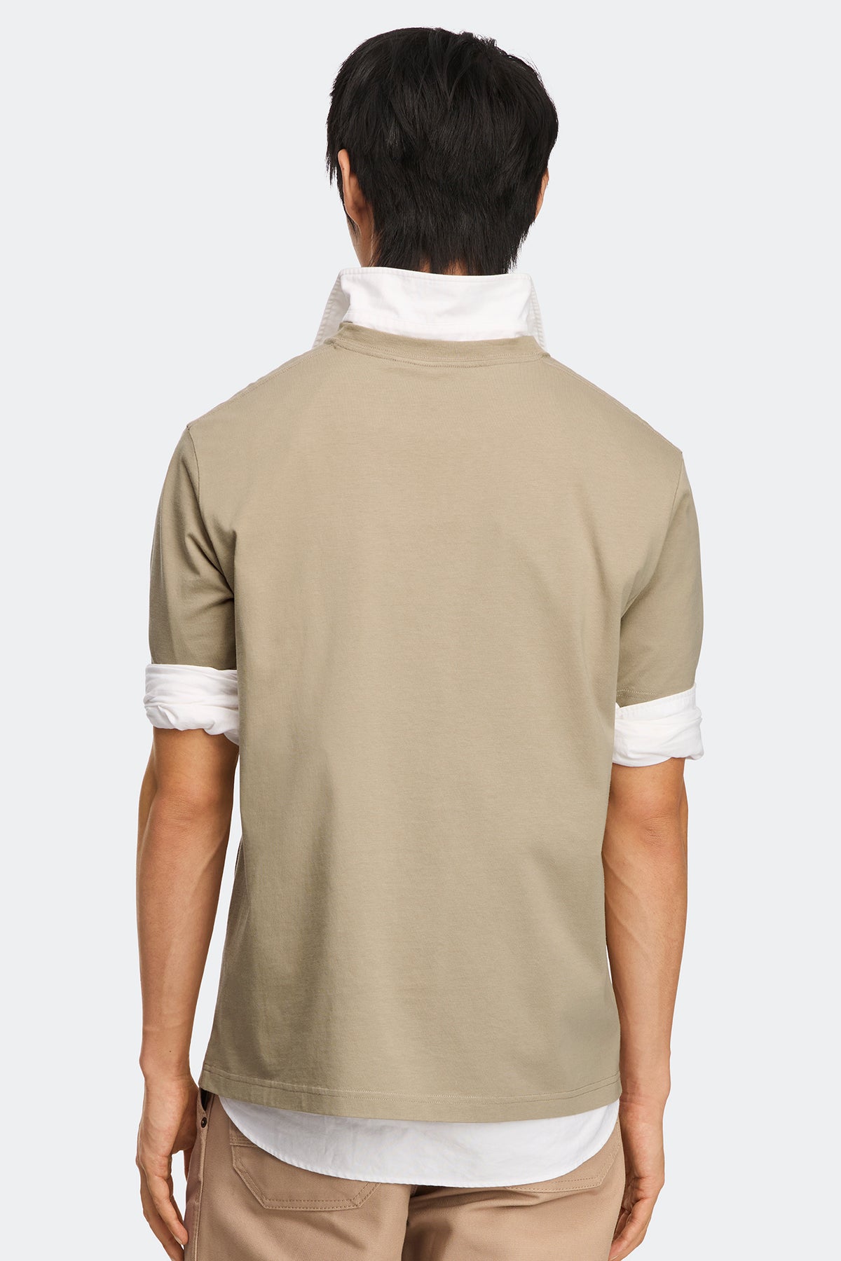 Ocra Embroidered T-Shirt - Military Tan 9113 - on_back_01