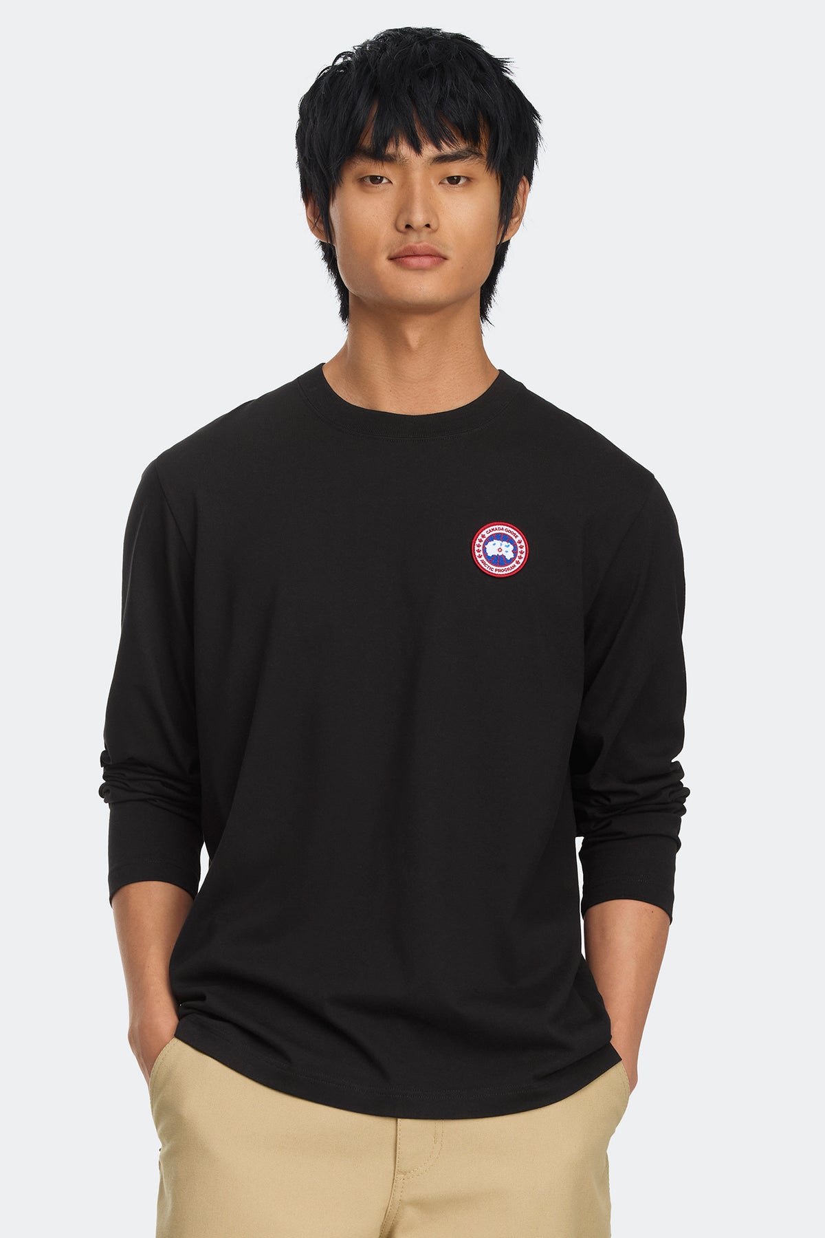 Vantage Long Sleeve T-Shirt - Black 9061 - on_front_01