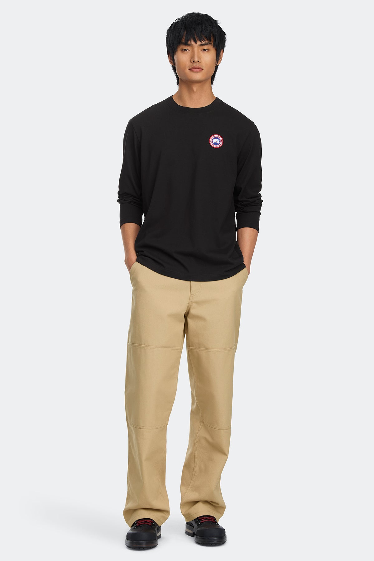 Vantage Long Sleeve T-Shirt - Black 9061 - on_full_body_01
