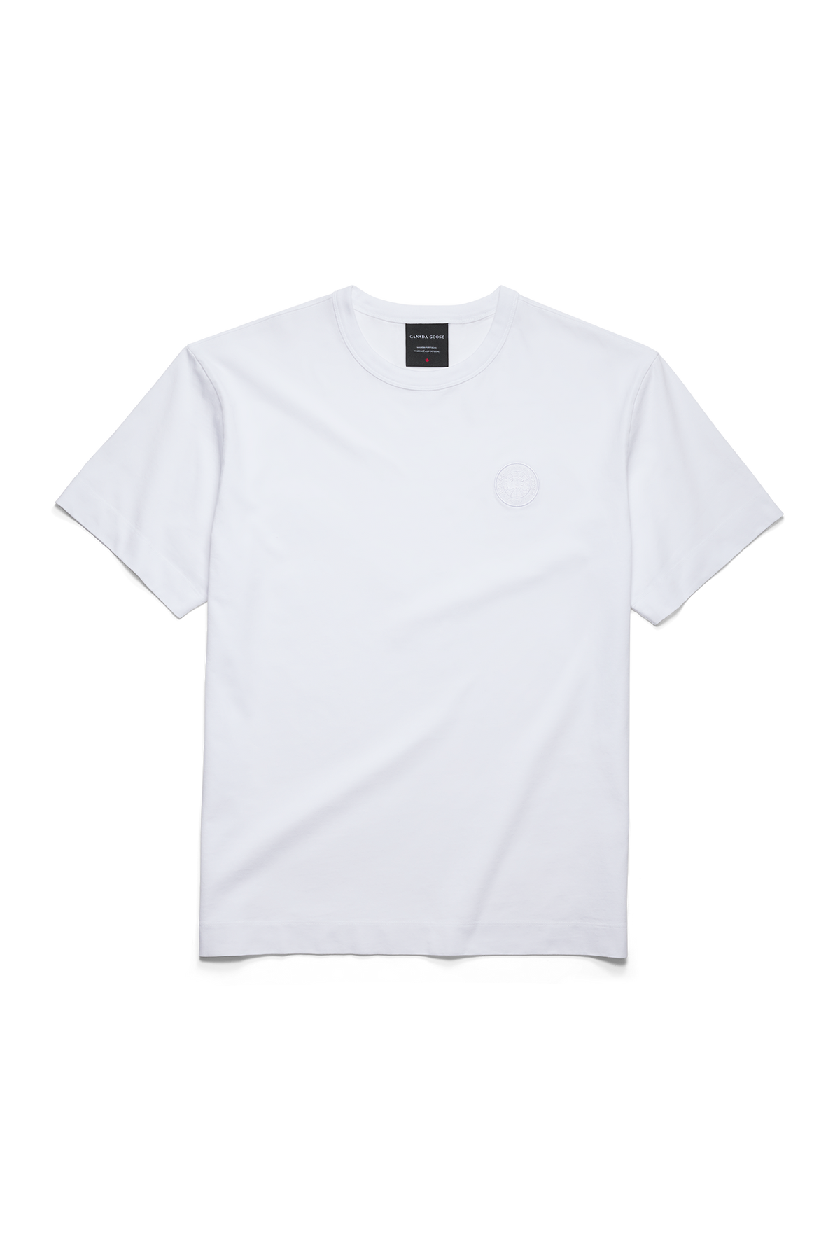 Gladstone Embroidered  Relaxed T-Shirt - White 9025 - off_flat_lay_01