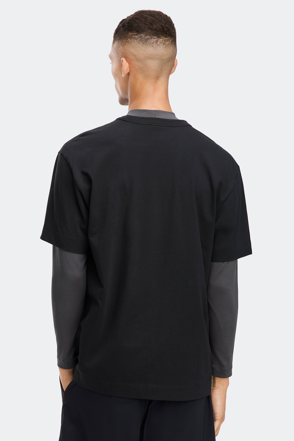 Gladstone Embroidered  Relaxed T-Shirt - Black 9061 - on_back_01