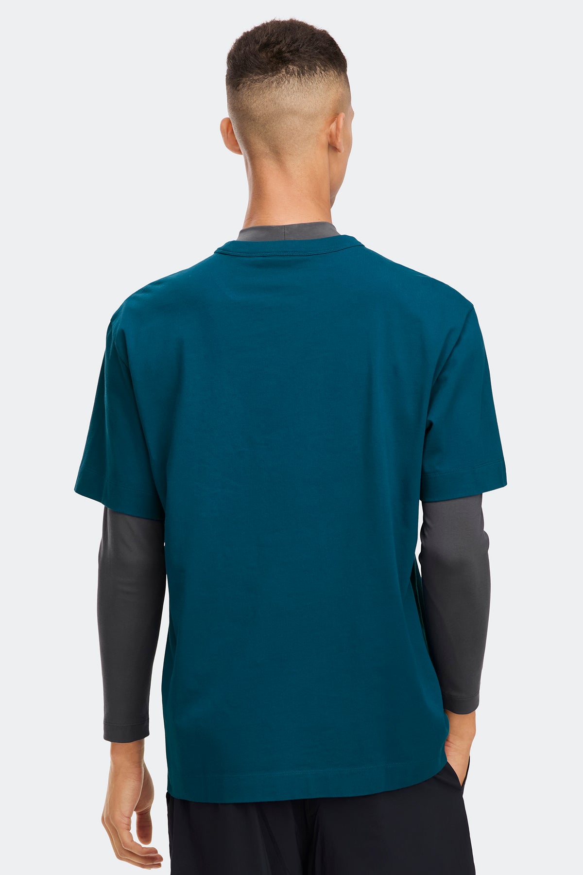 Gladstone Embroidered  Relaxed T-Shirt - Guard Blue 9387 - on_back_01