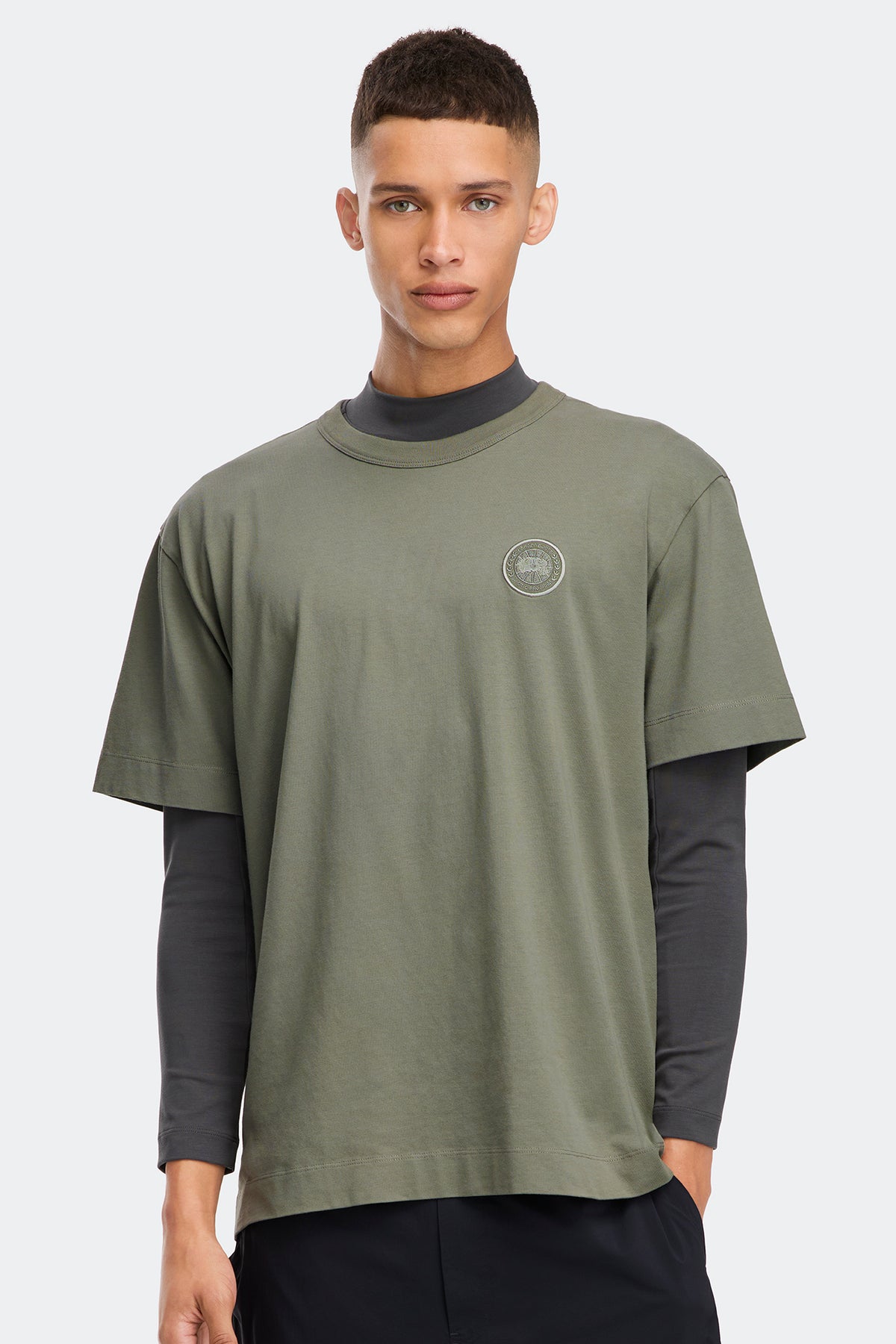 Gladstone Embroidered  Relaxed T-Shirt - Sagebrush 9852 - on_front_01