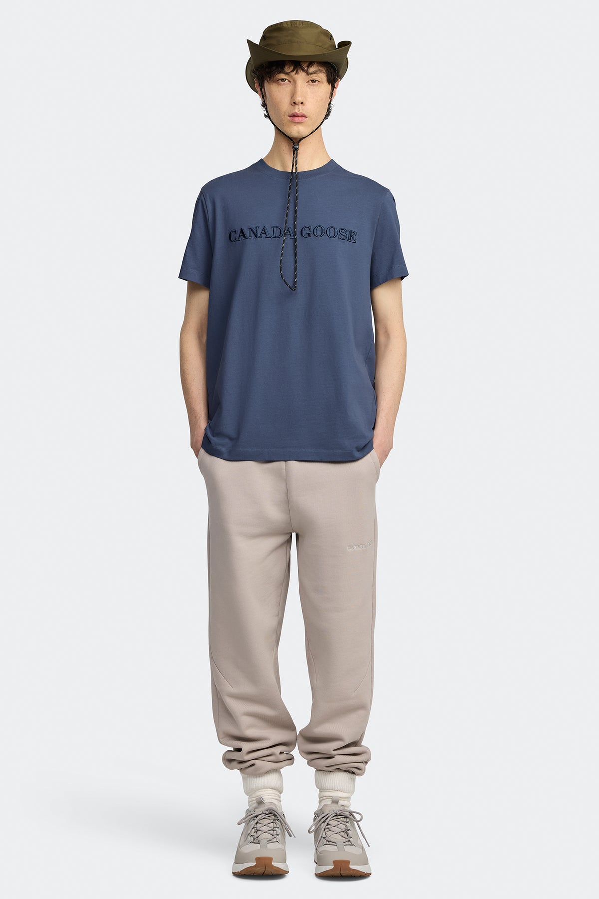 Emersen Embroidered T-Shirt - Ozone Blue 222 - on_full_body_01