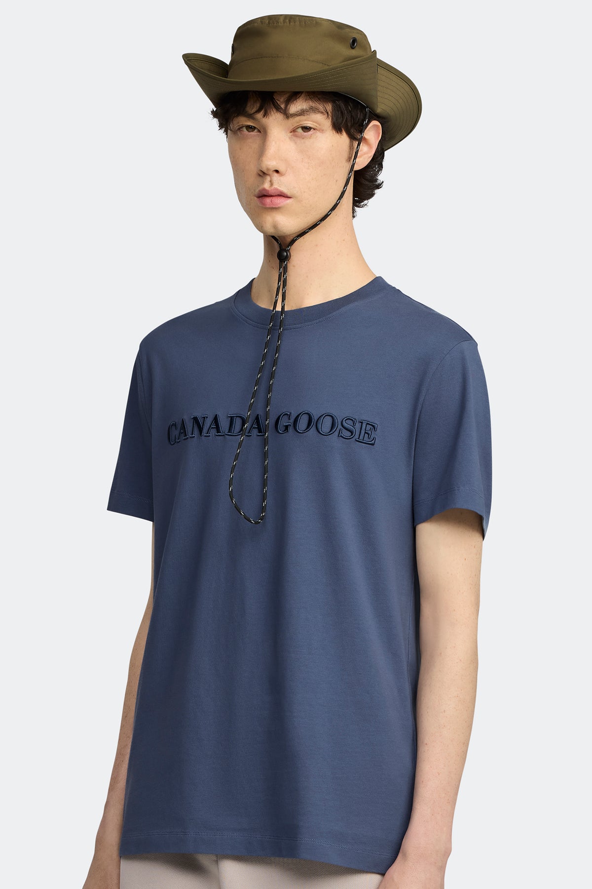 Emersen Embroidered T-Shirt - Ozone Blue 222 - on_side_01