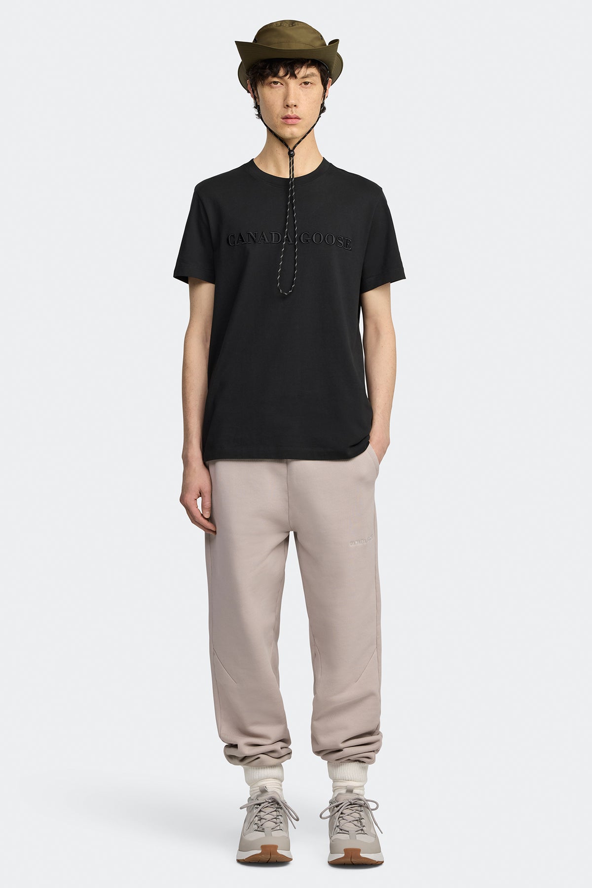 Emersen Embroidered T-Shirt - Black 61 - on_full_body_01