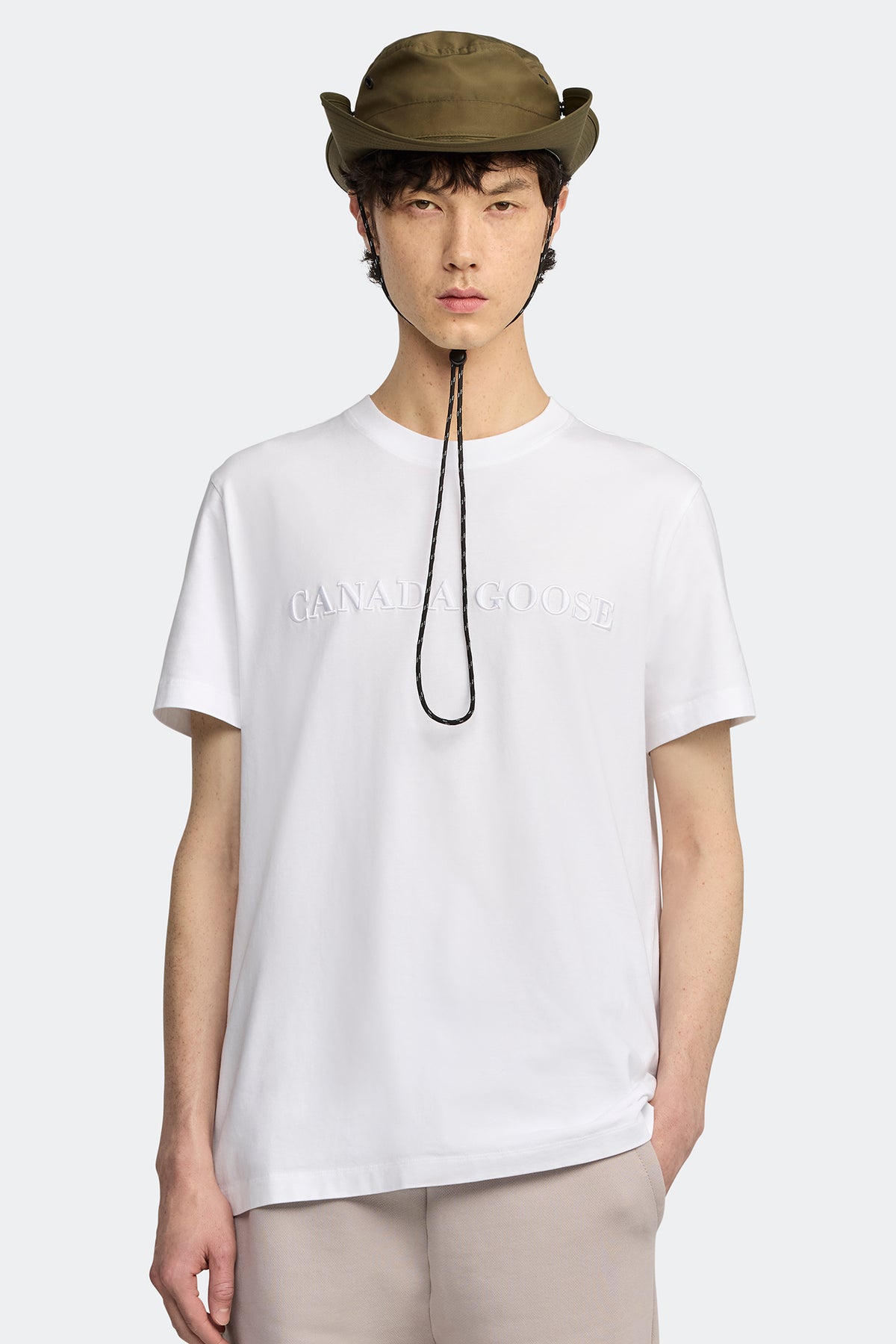 Emersen Embroidered T-Shirt - White 9025 - on_front_01