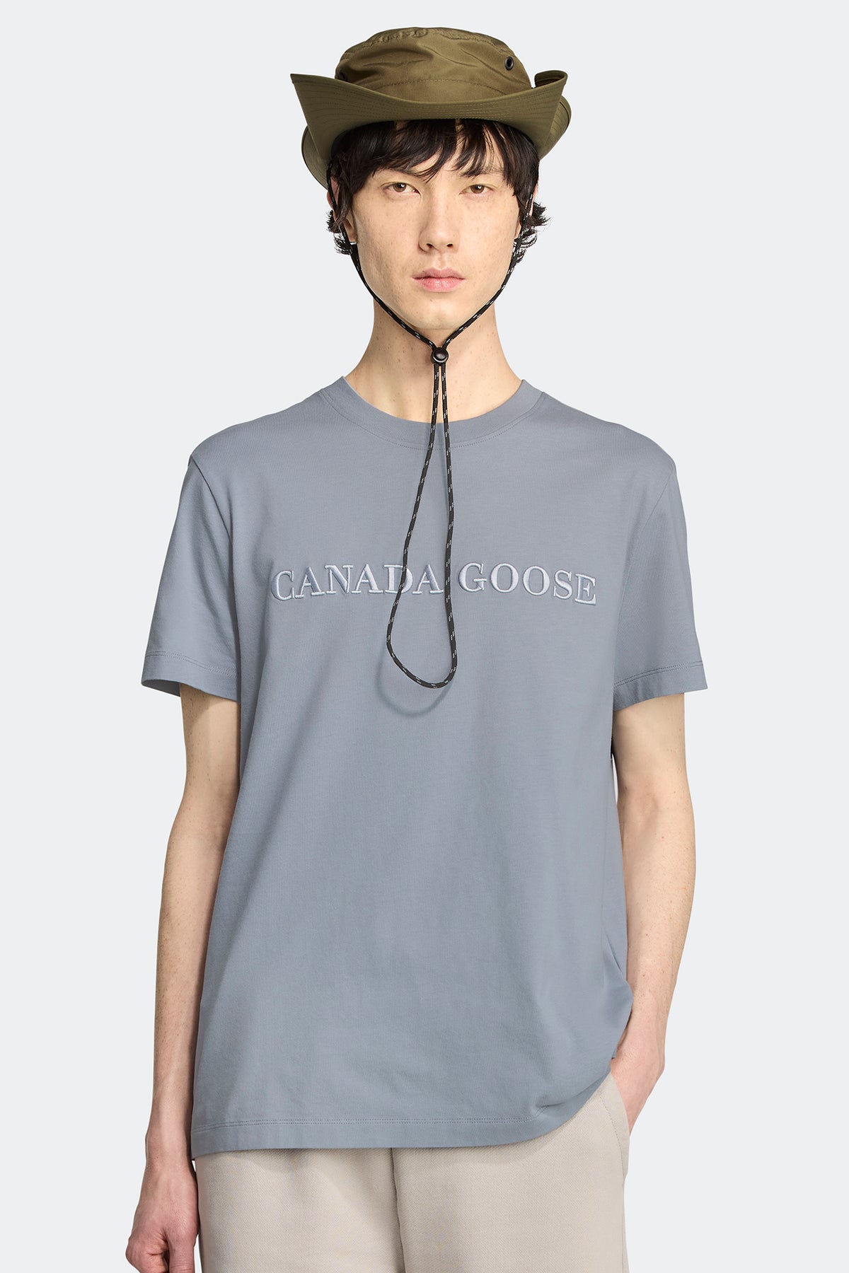 Emersen Embroidered T-Shirt - Light Ozone Blue 9339 - on_front_01
