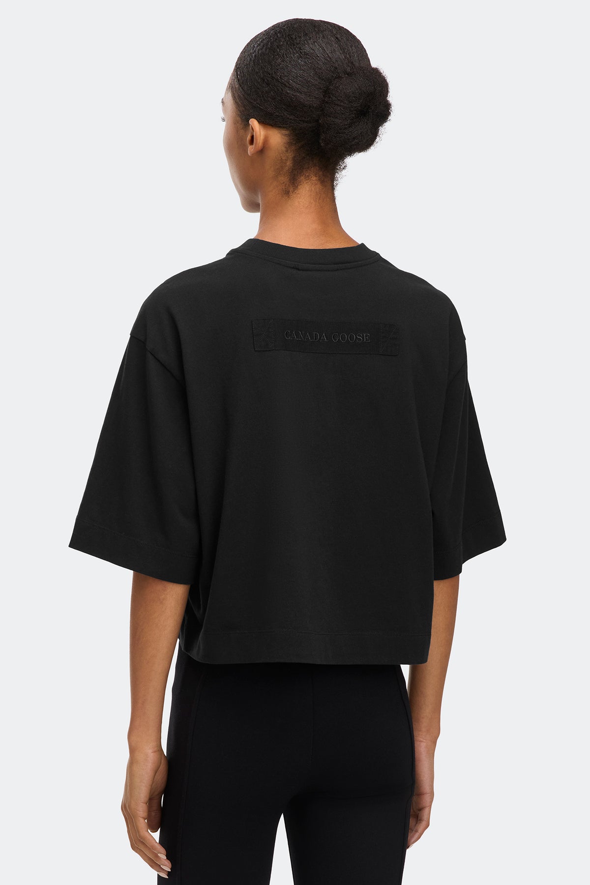 Addison Cropped T-Shirt - Black 9061 - on_back_01
