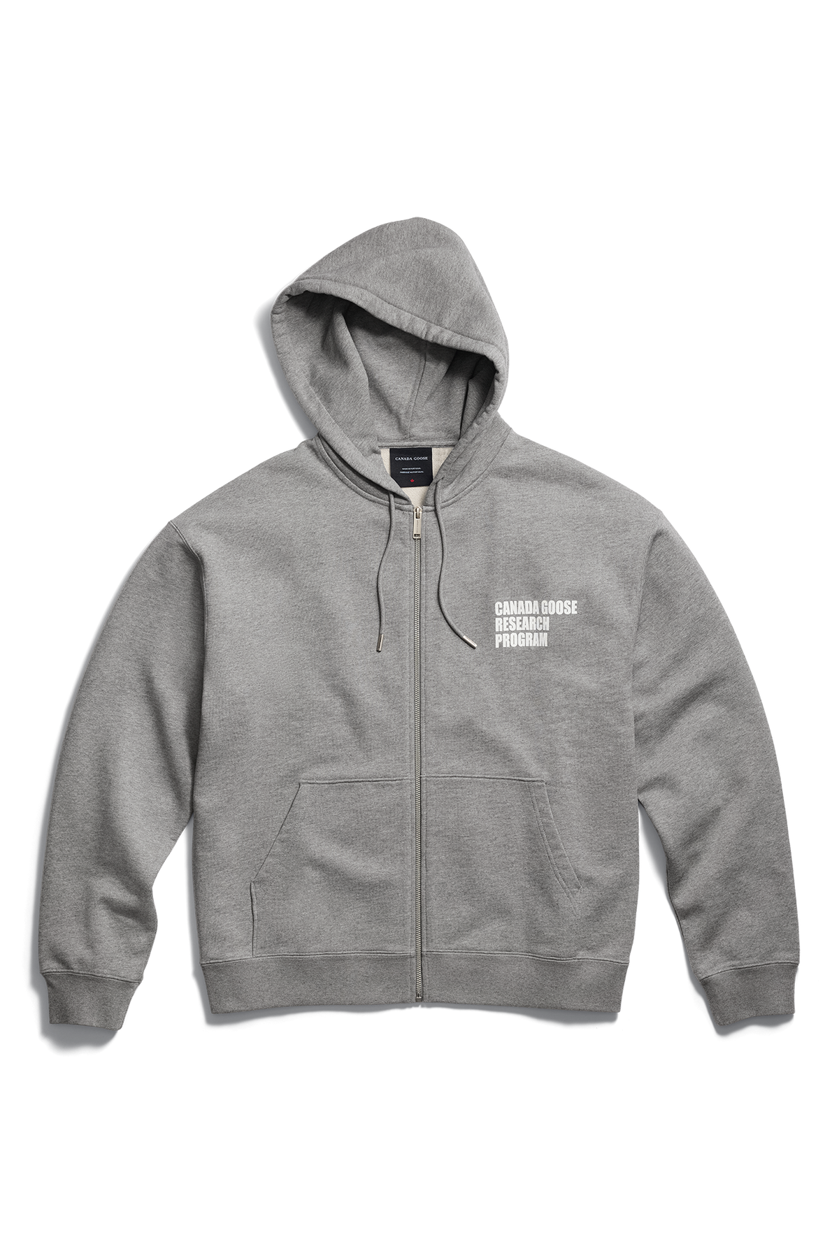 Rove Globe Relaxed Full Zip Hoodie - Stone Heather 9717 - off_flat_lay_01