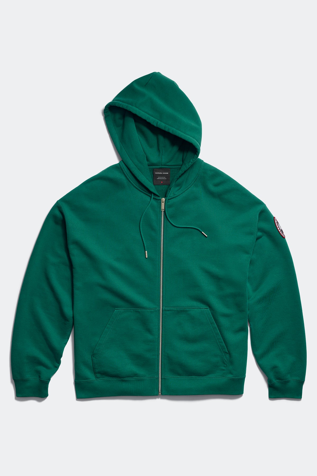 Rove Relaxed Full Zip Hoodie - Daytime Green 9789 - off_flat_lay_01