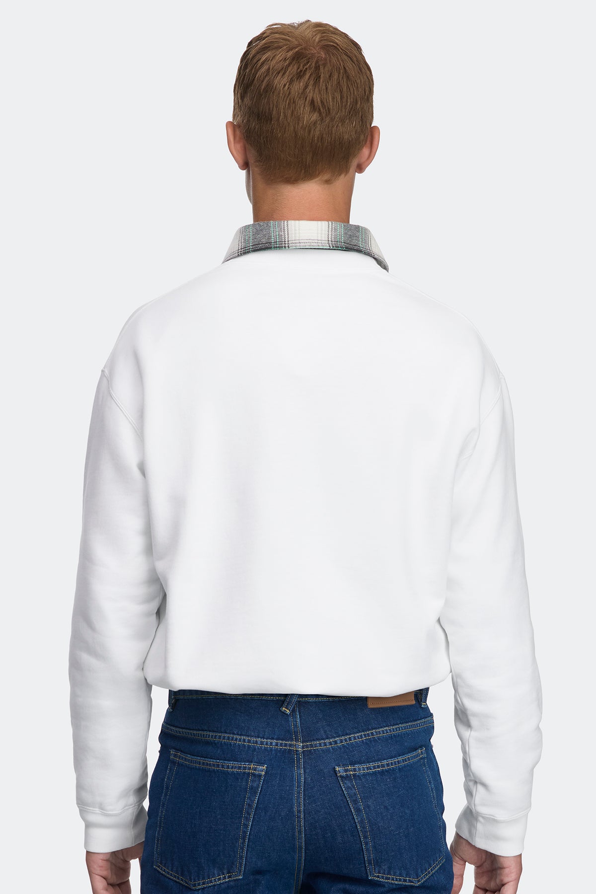 Rove Arctic Relaxed Sweatshirt - Optic White 9227 - on_back_01