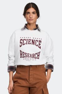 Wander Science Research Sweatshirt - Optic White 9227 - on_front_01
