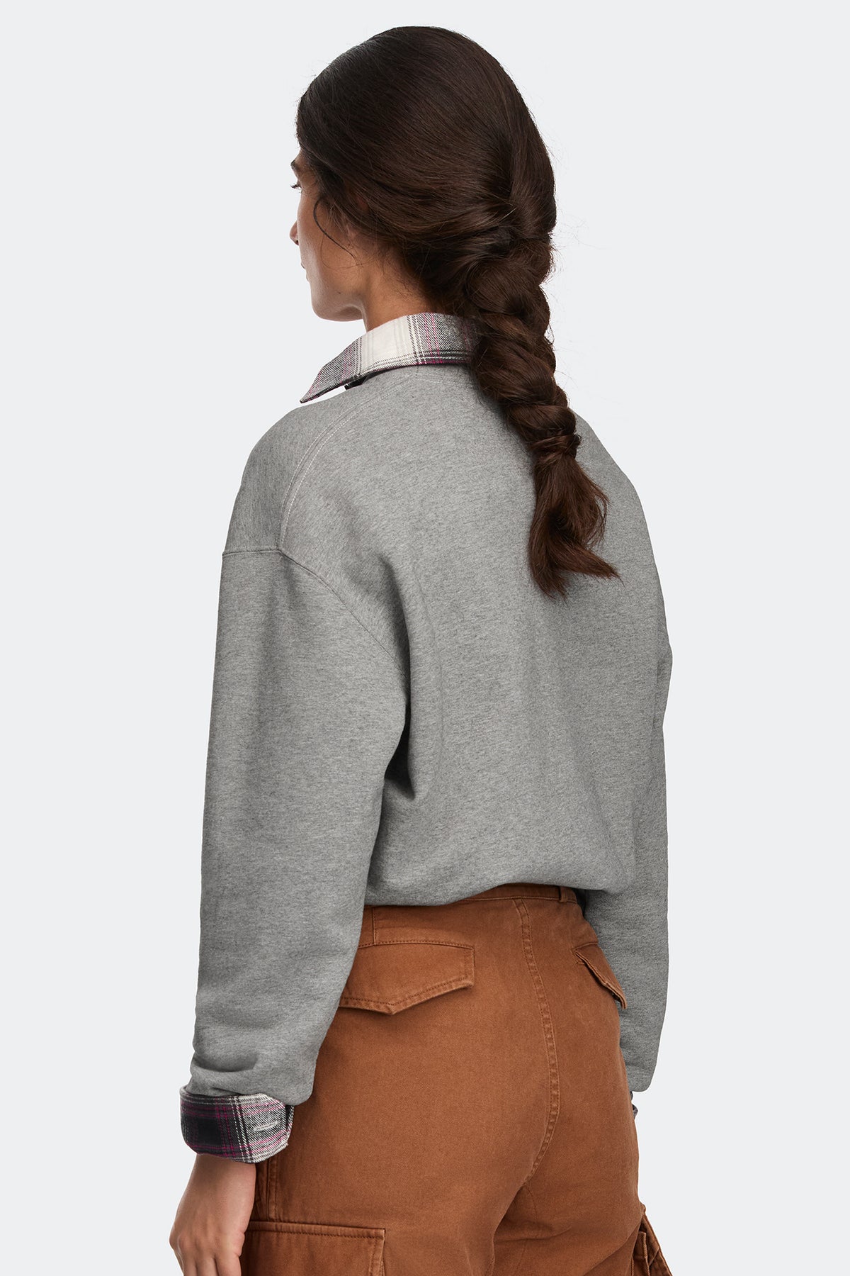 Wander Science Research Sweatshirt - Stone Heather 9717 - on_back_01