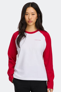 Eryn Long Sleeve T-Shirt - Carmine Red 9839 - on_front_01