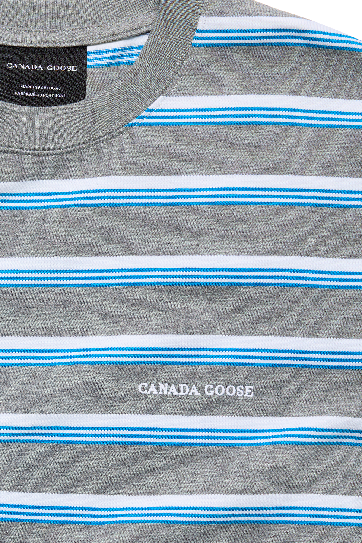 Vantage Striped T-Shirt - Grey Melange Moncton Stripe 9670 - off_detail_01
