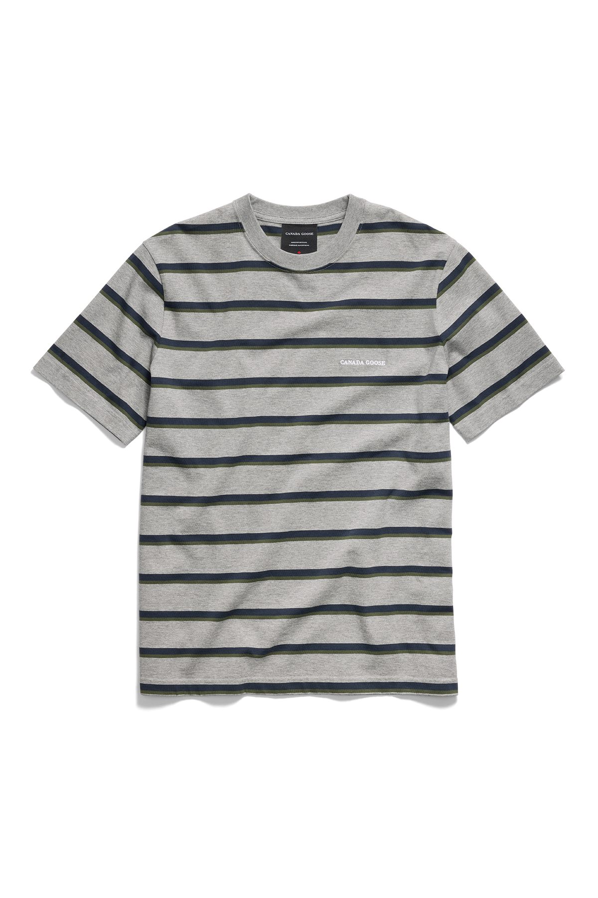Vantage Striped T-Shirt - Grey Lorne Stripe 9984 - off_flat_lay_01