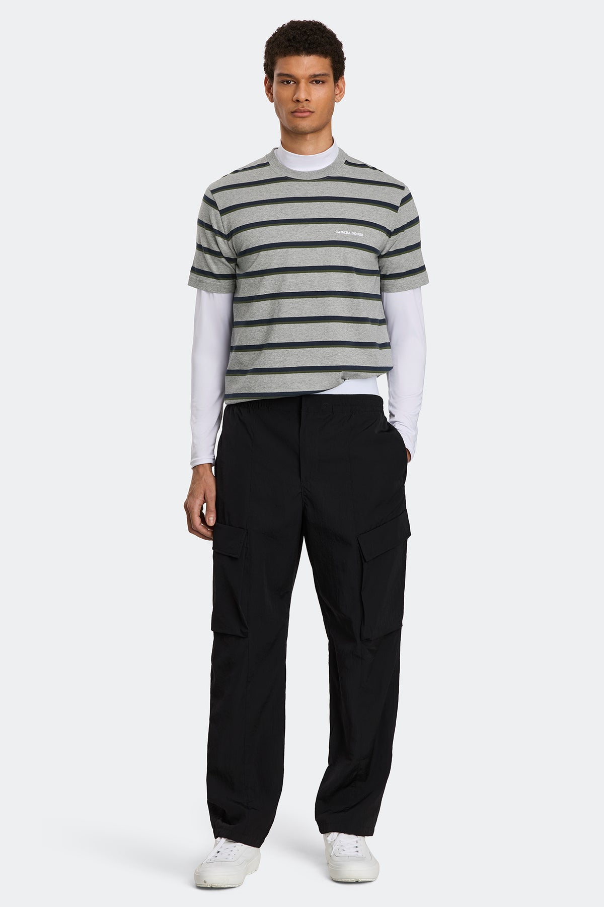 Vantage Striped T-Shirt - Grey Lorne Stripe 9984 - on_full_body_01