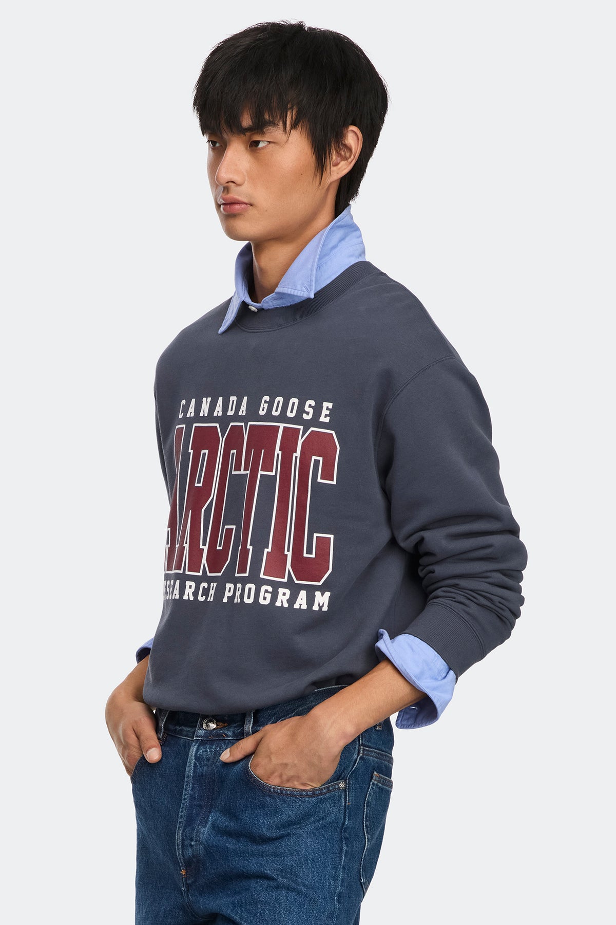 Loon Arctic Sweatshirt - Dusk Blue 9128 - on_side_01