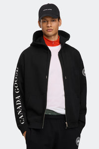 Rove Graphic Full Zip Hoodie - Black 9061 - on_front_01