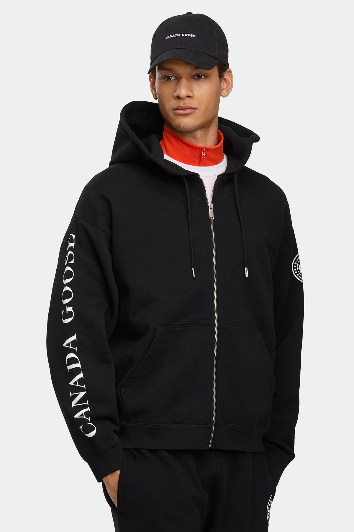 Rove Graphic Full Zip Hoodie - Black 9061 - on_front_closed_01