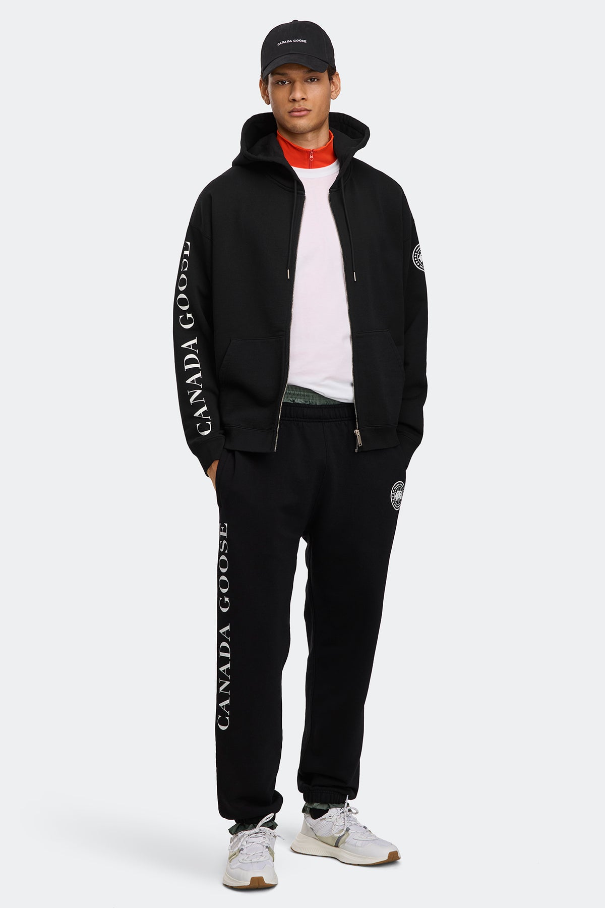Rove Graphic Full Zip Hoodie - Black 9061 - on_full_body_01