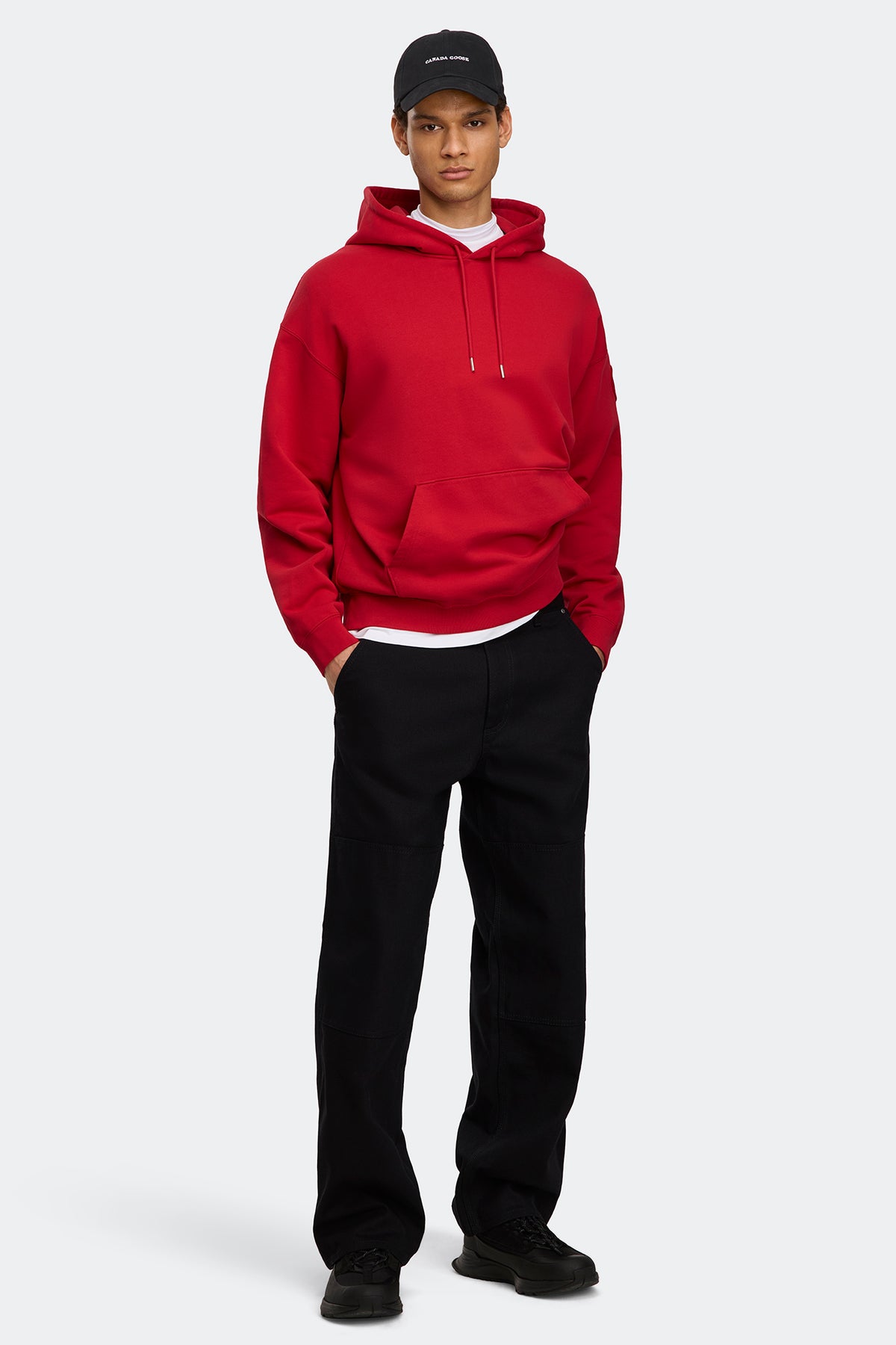 Rove Hoodie Tonal Disc - Carmine Red 9839 - on_full_body_01