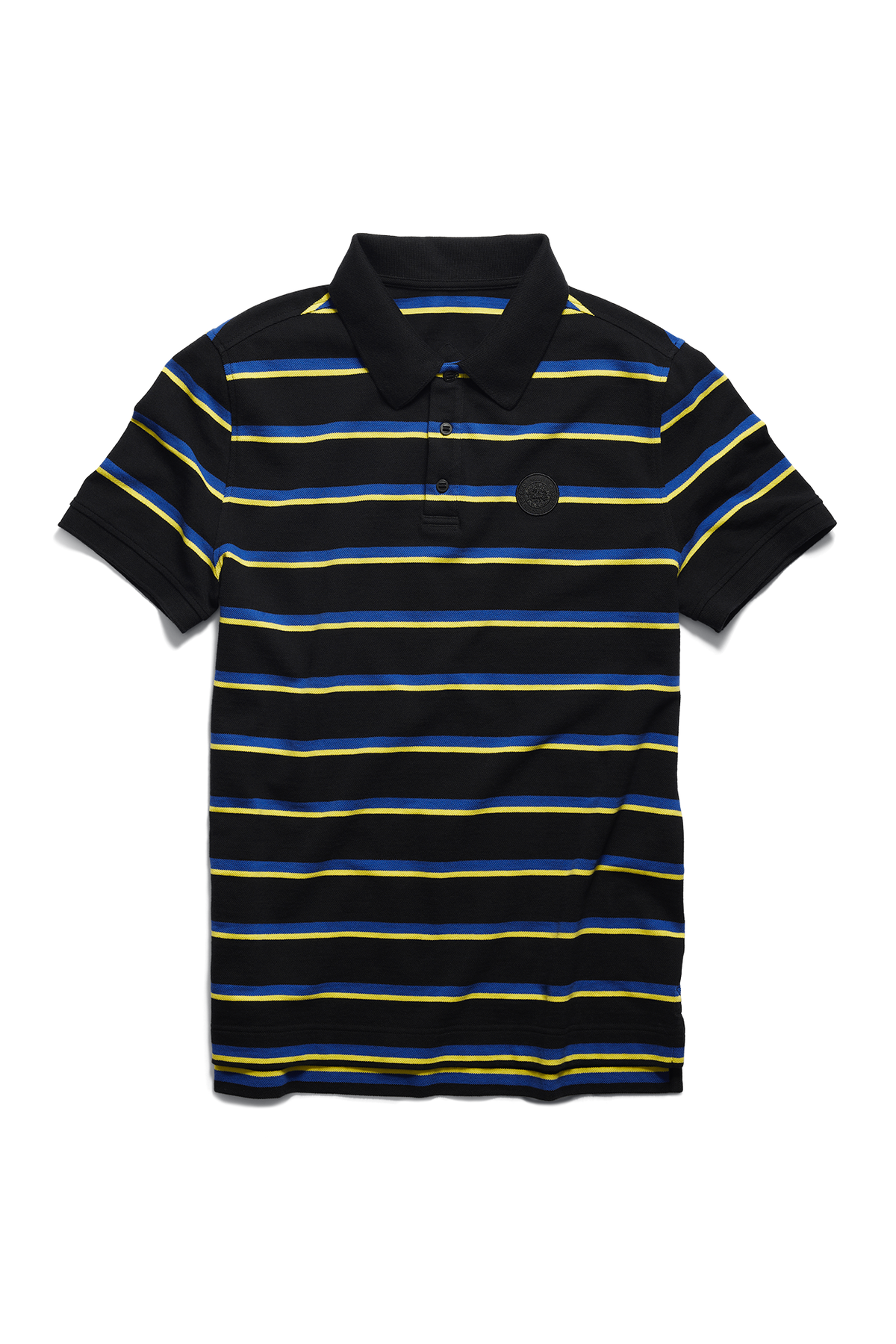 Beckley Striped Polo - Black Lorne Stripe 9660 - off_flat_lay_01
