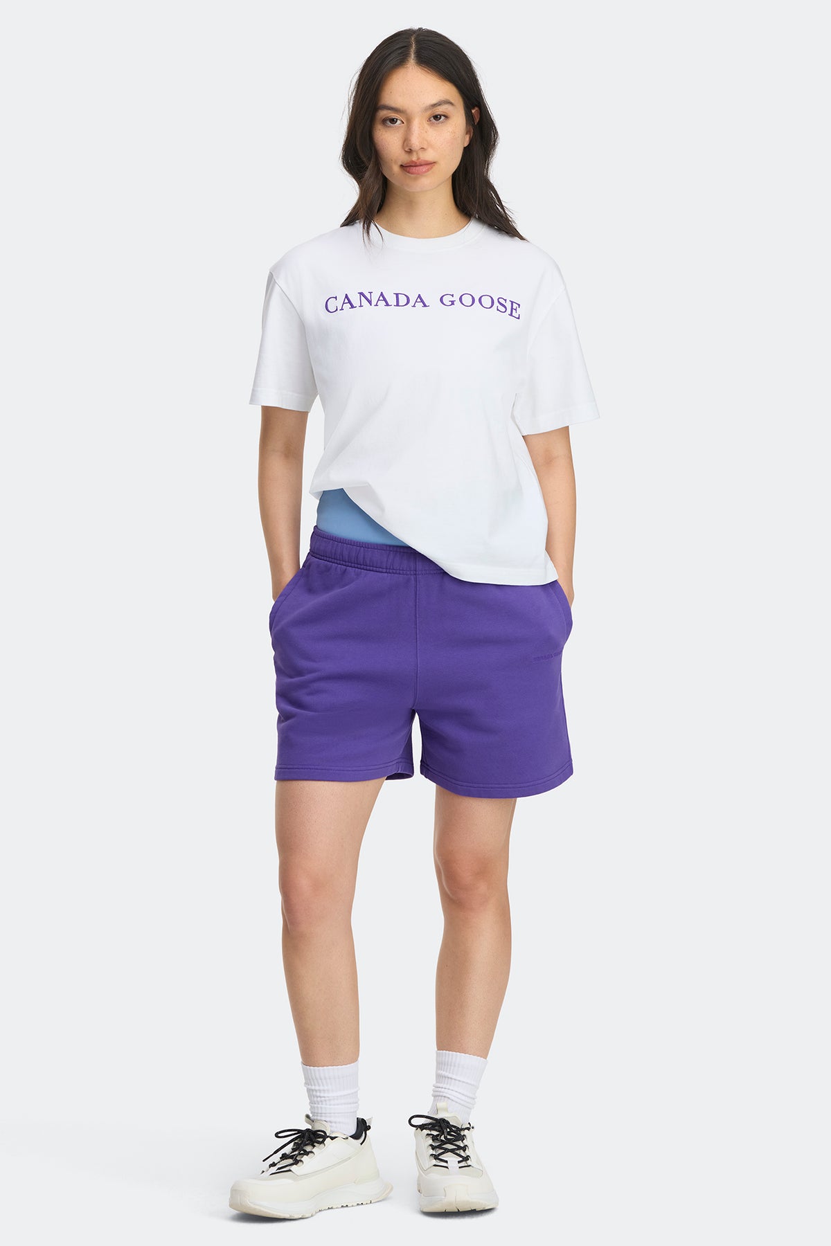 Roam Embroidered T-Shirt - Optic White/Vibrant Lilac 9666 - on_full_body_01