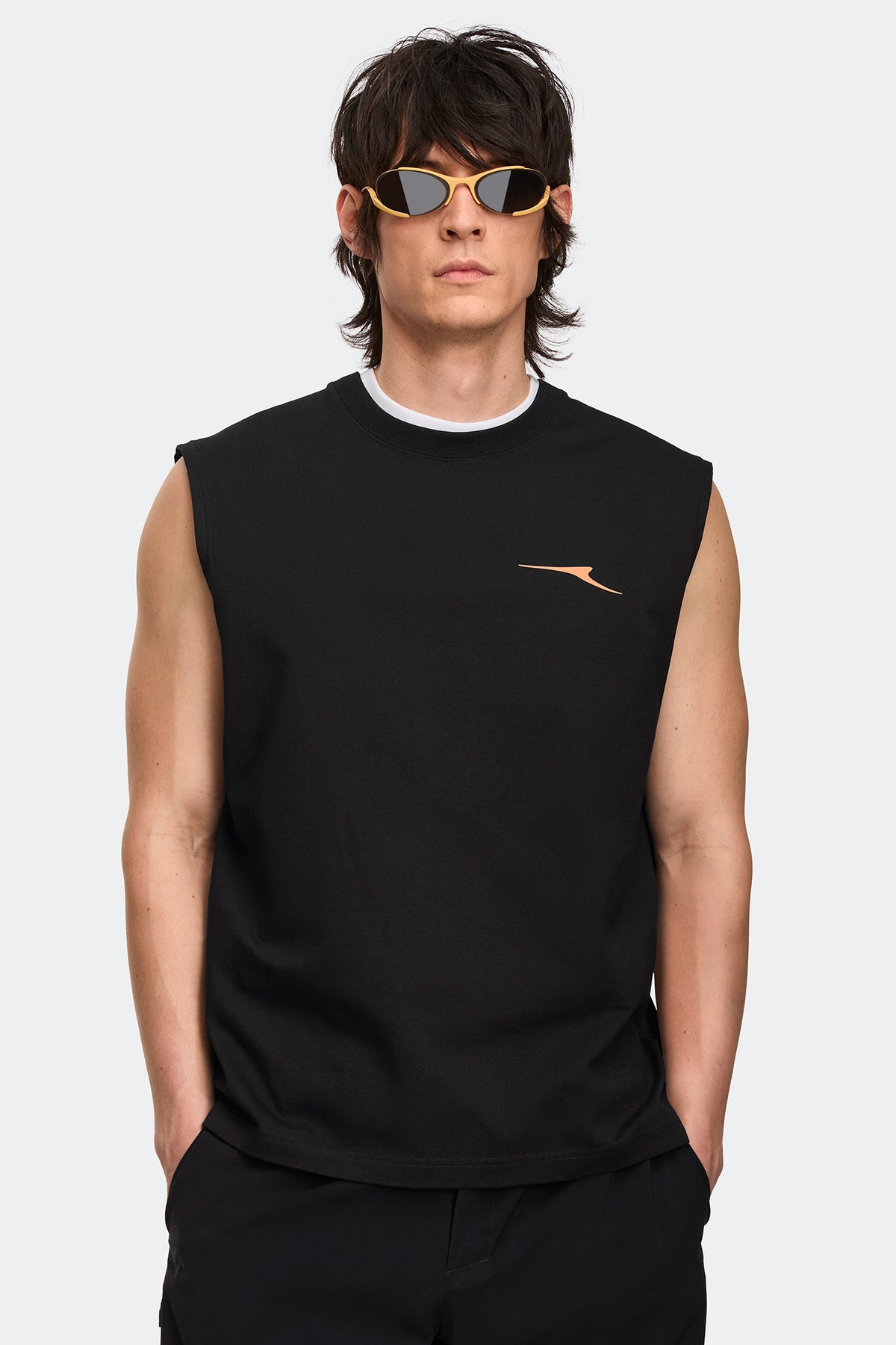 Reya Tank Top - Black 9061 - on_front_01