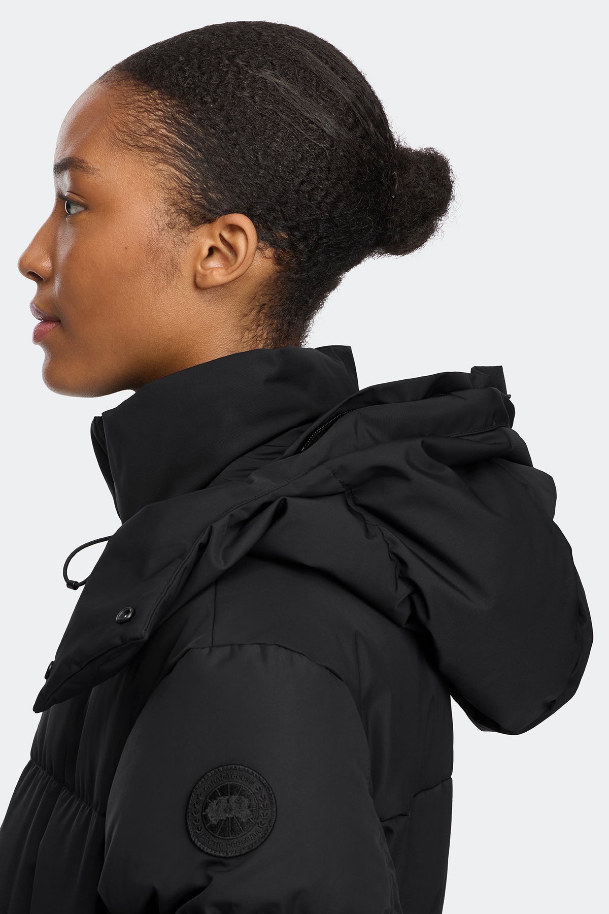 Aren Faux Fur Parka - Black 9061 - on_detail_01